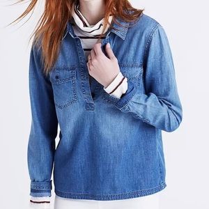 Madewell Denim Pocket Popover Shirt